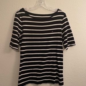 Tommy Hilfiger black and white striped shirt